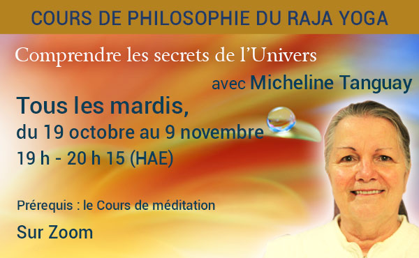 Annonce Cours de philosophie du Raja Yoga