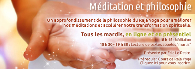 Annonce Méditation et philosophie