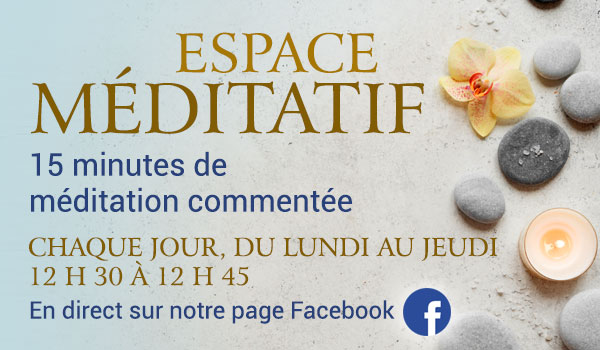 Annonce Espace méditatif sur Facebook