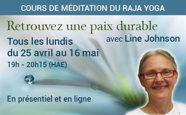 Annonce Cours de méditation en ligne et présentiel