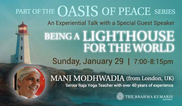 Special evening at the Center or online | Part of the Oasis Of Peace Series