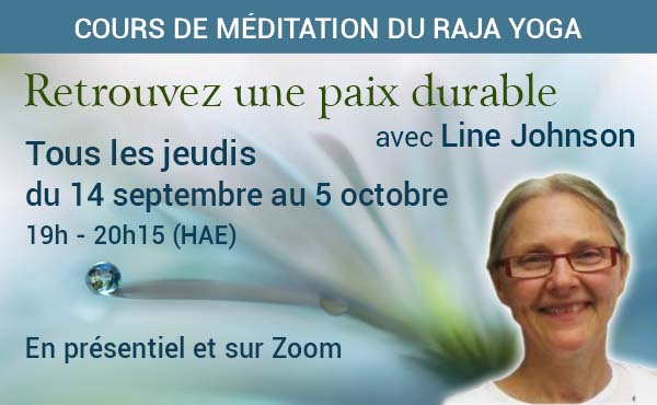 Cours de méditation du Raja Yoga