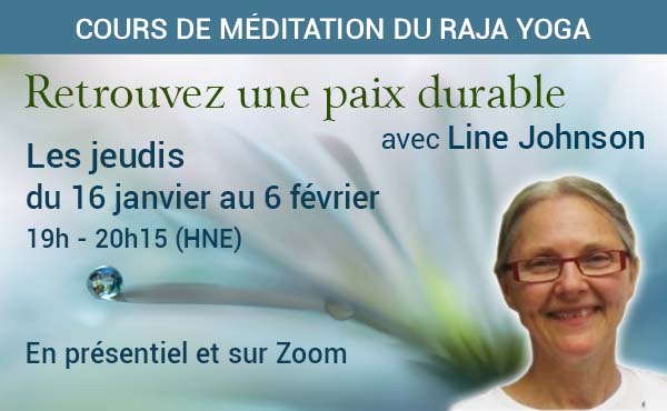 Cours de méditation du Raja yoga