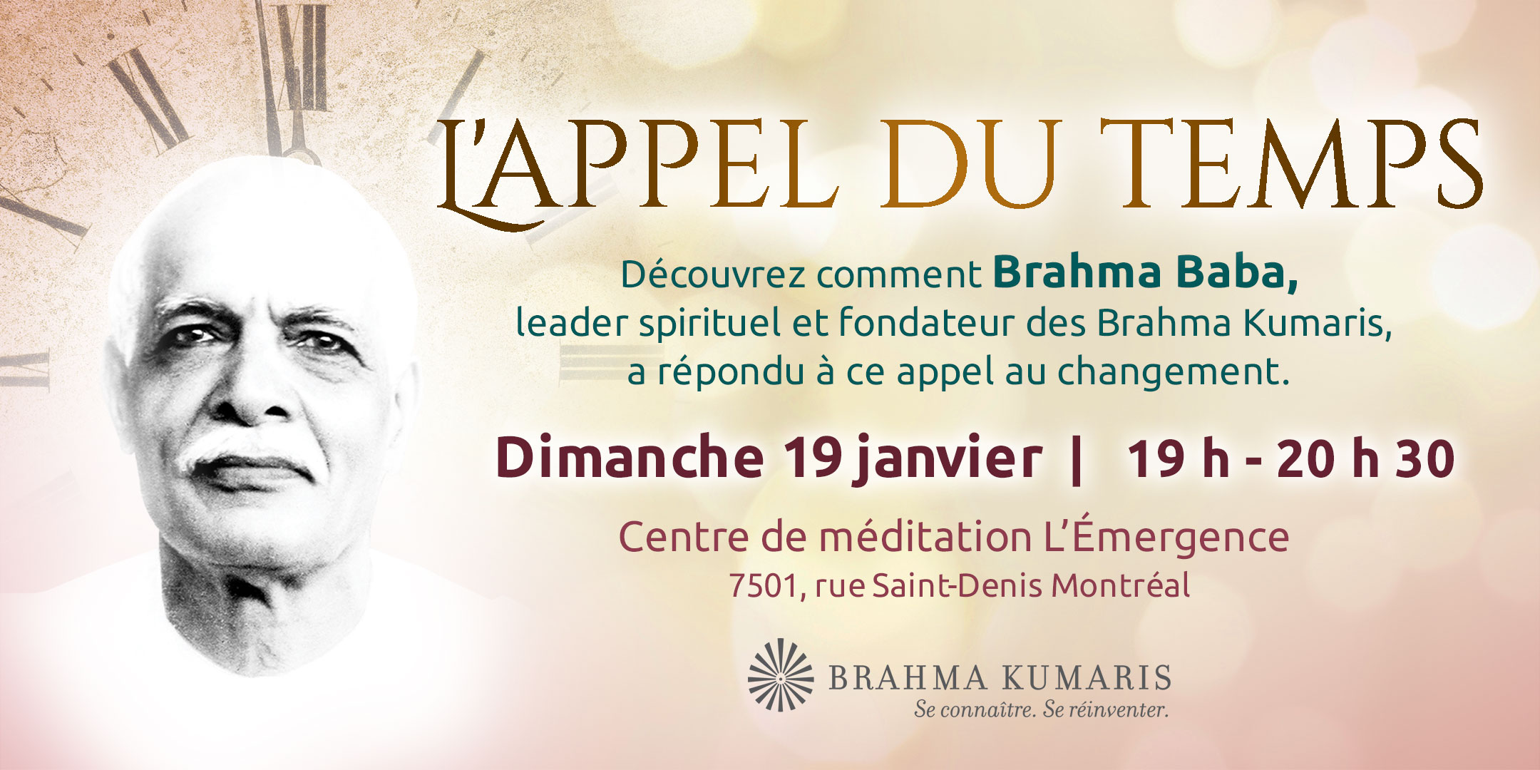 Soirée hommage à Brahma Baba, fondateur des Brahma Kumaris