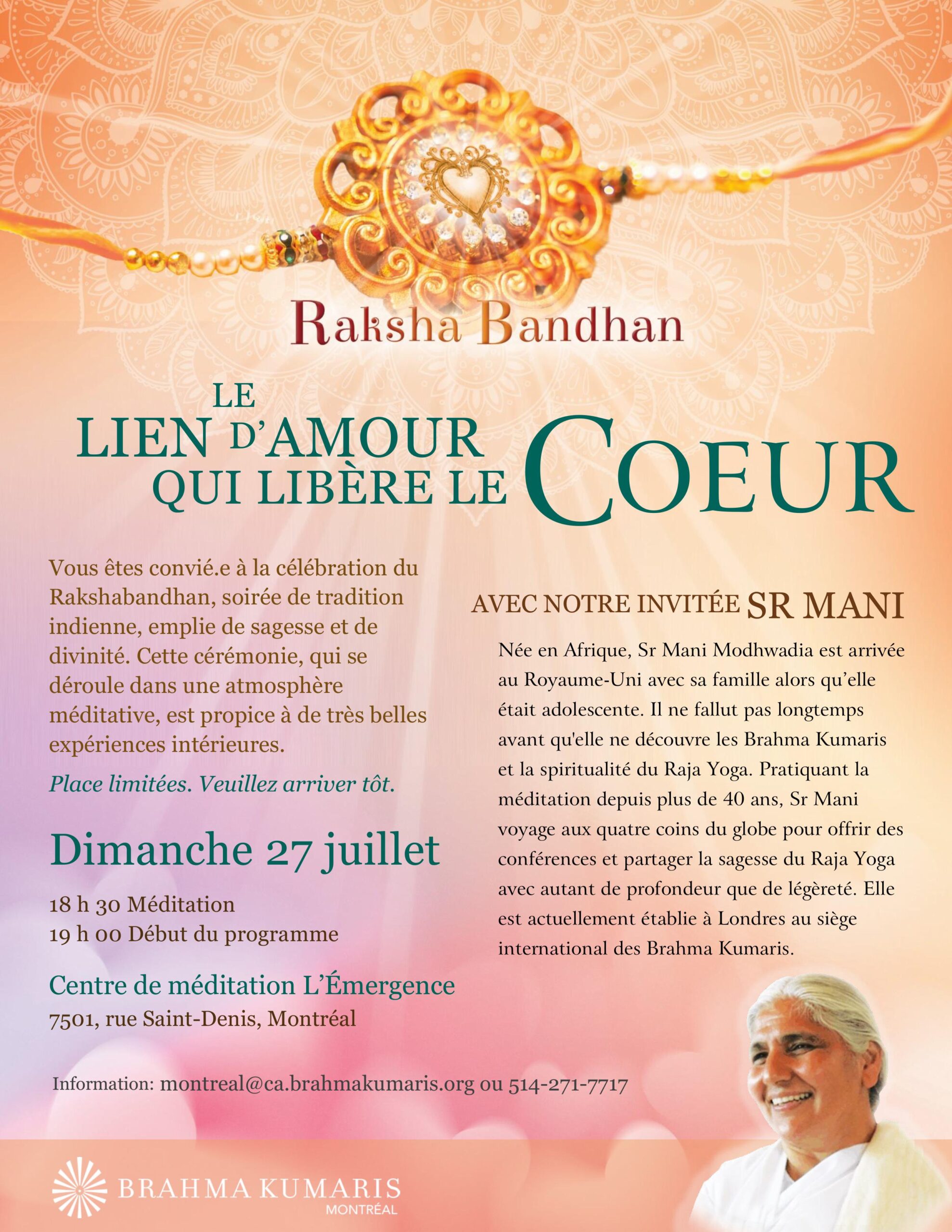 Soirée hommage à Brahma Baba, fondateur des Brahma Kumaris