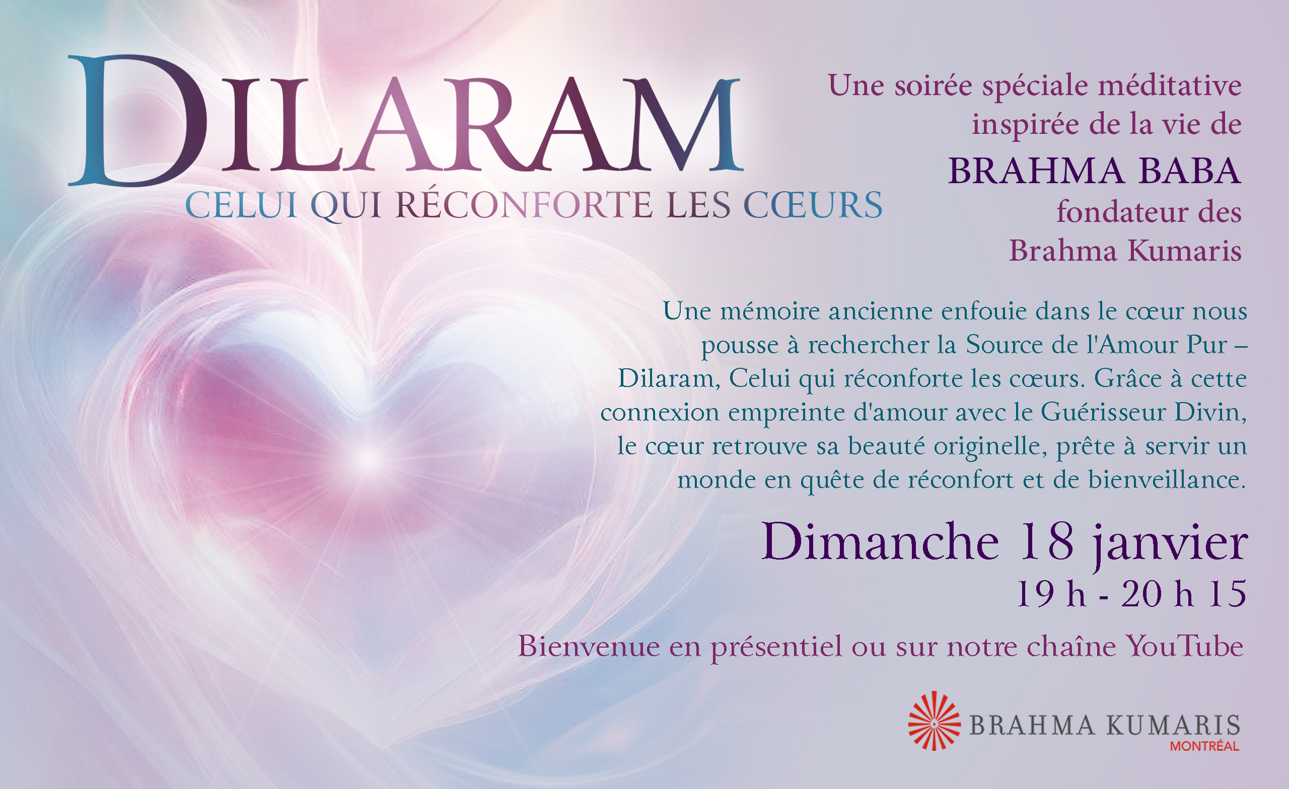 MTL_January_18_2026_FR Soirée hommage à Brahma Baba, fondateur des Brahma Kumaris