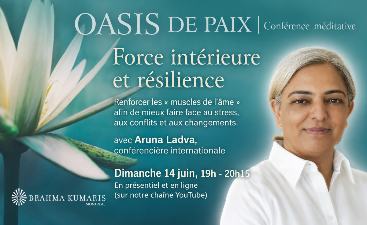 Soirée toute spéciale Dans le cadre des soirées méditatives Oasis de paix FR Soirée hommage à Brahma Baba, fondateur des Brahma Kumaris