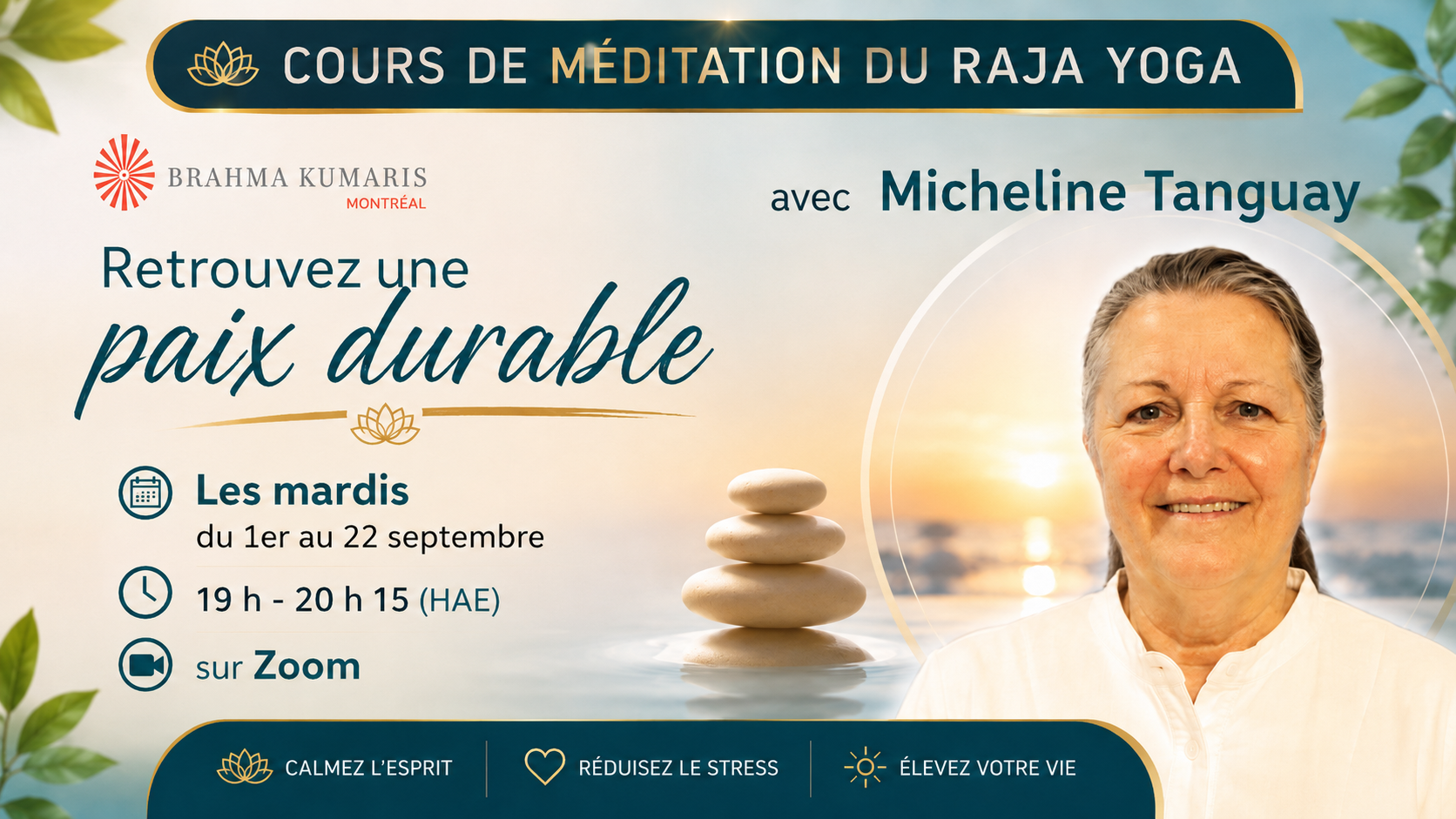 Cours de méditation du Raja yoga