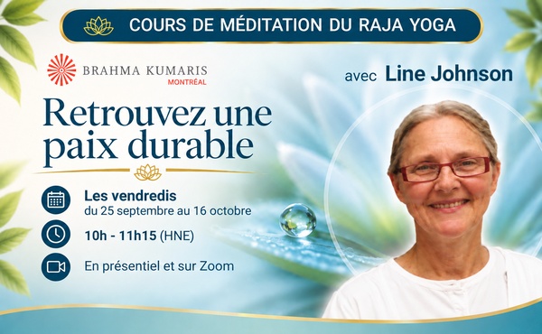 Cours de méditation du Raja yoga