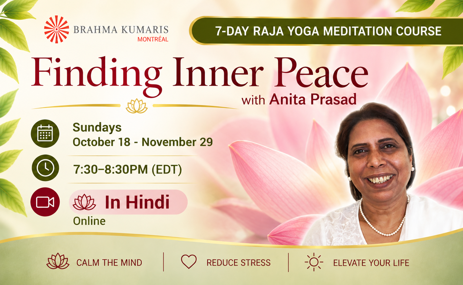 Meditation Course in Hindi Raja Yoga Meditation Course ENGLISH